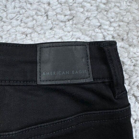 American Eagle Next Level Stretch Highest Rise Jegging Black 6 Long NEW - Picture 8 of 13